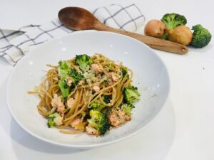 pasta salmon brocoli